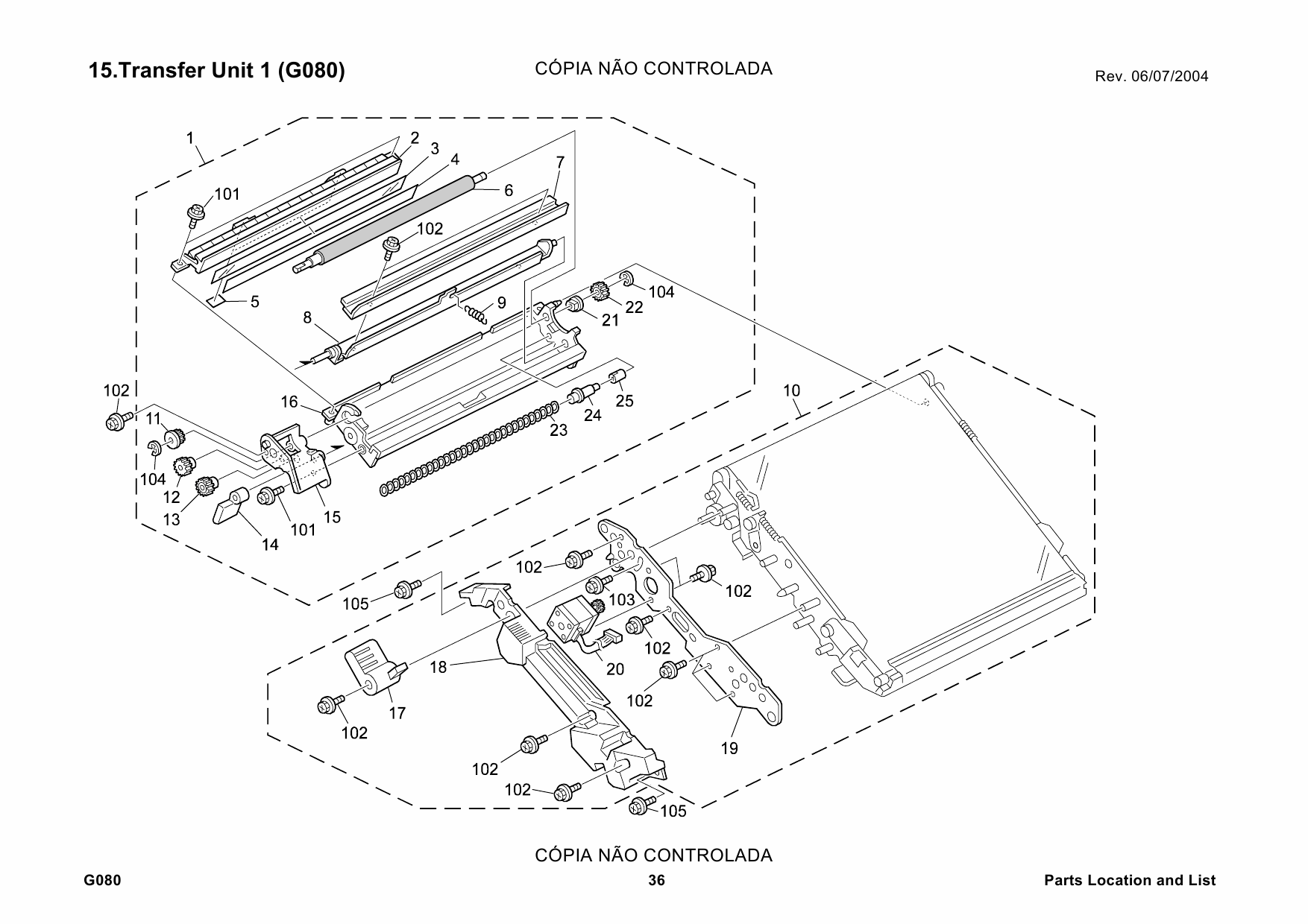 RICOH Aficio CL-7000 7000CMF G080 G367 Parts Catalog-3